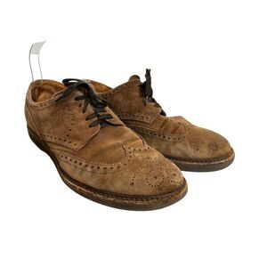 Aquatalia Carson Brown Suede Waterproof Lace Oxford Shoes Size 8